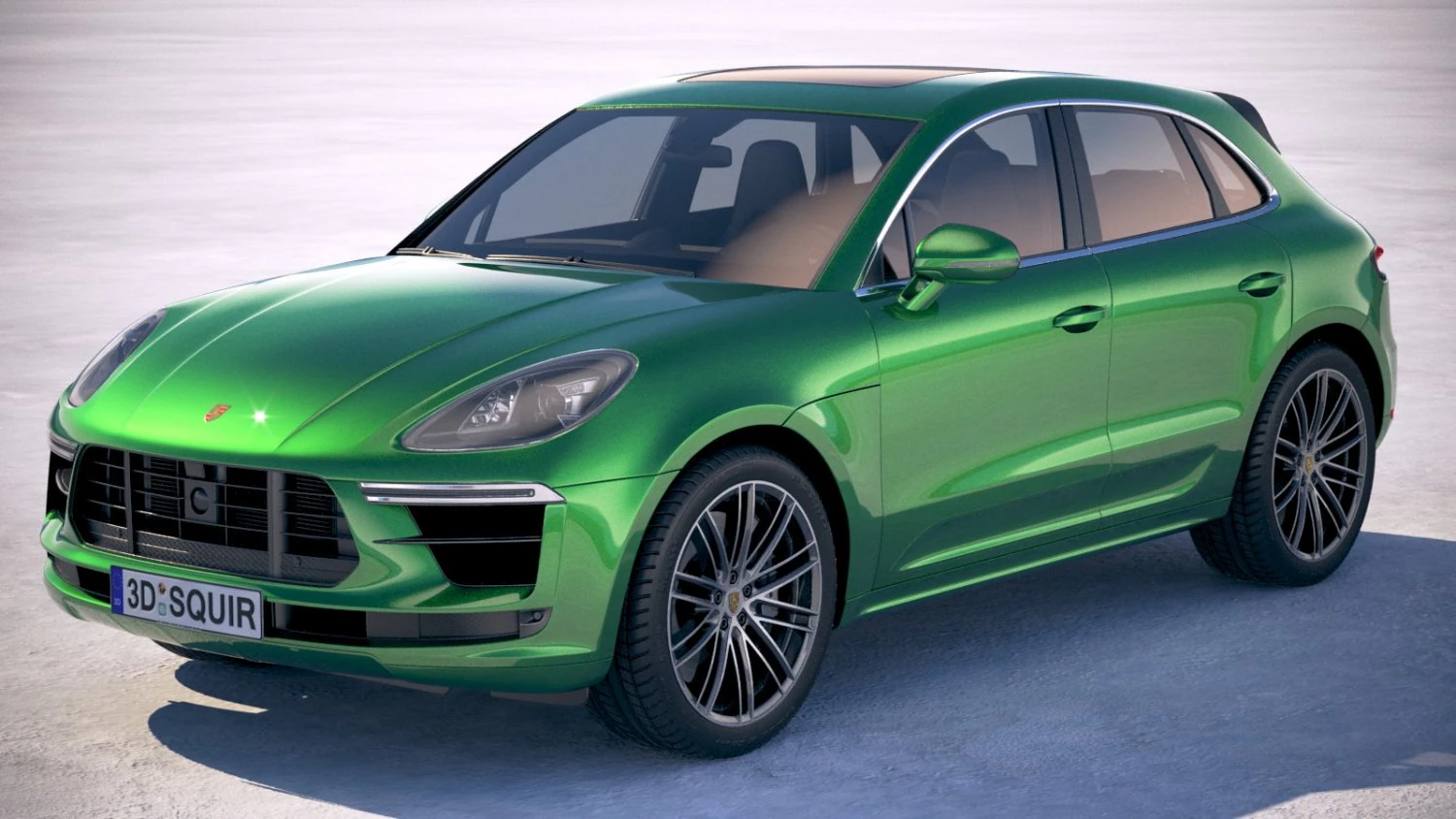 Porsche Macan Turbo 2019 3D Model .c4d .max .obj .3ds .fbx .stl .blend 