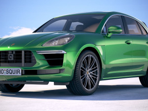 Porsche Macan Turbo 2019 Modello 3D