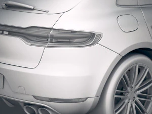 Porsche Macan Turbo 2019 3D Model