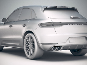 Porsche Macan Turbo 2019 Modello 3D