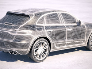 Porsche Macan Turbo 2019 Modello 3D