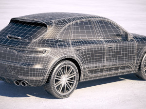 Porsche Macan Turbo 2019 Modello 3D
