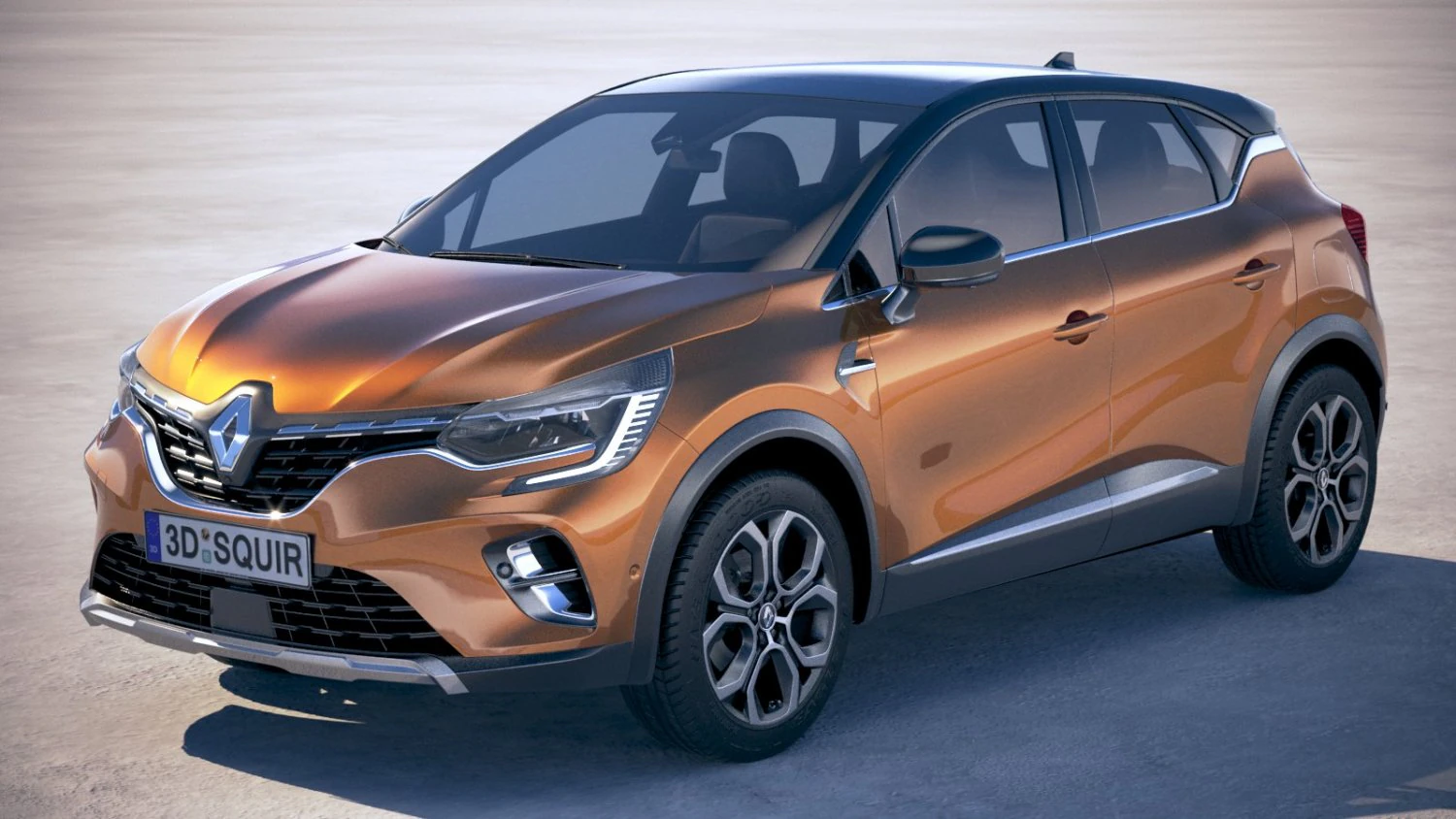 Renalut Captur 2020 3D Model .c4d .max .obj .3ds .fbx .stl .blend