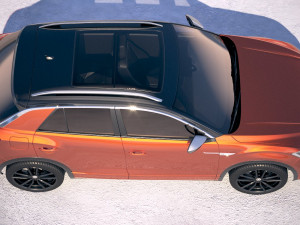 Volkswagen T-Roc R 2020 3D Model