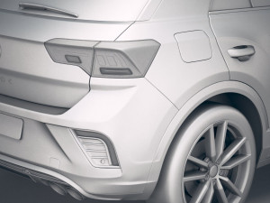 Volkswagen T-Roc R 2020 3D Model