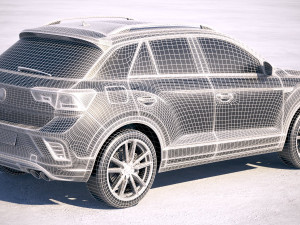 Volkswagen T-Roc R 2020 3D Model