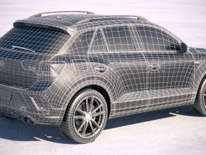 Volkswagen T-Roc R 2020 3D Model
