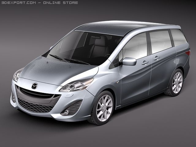 Mazda 5 3D 模型 .c4d .max .obj .3ds .fbx .stl .blend 