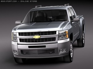 Chevrolet Silverado 2500hd Crew Cab 3D मॉडल