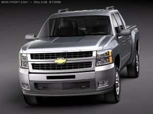Chevrolet Silverado 2500hd Crew Cab 3D Model