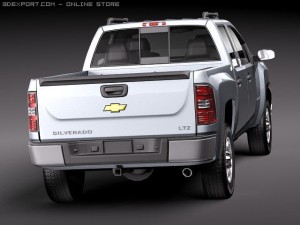 Chevrolet Silverado 2500hd Crew Cab 3D मॉडल