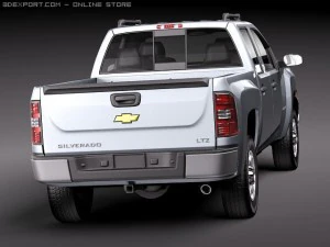 Chevrolet Silverado 2500hd Crew Cab 3D Model