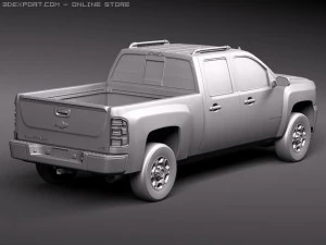 Chevrolet Silverado 2500hd Crew Cab 3D Model