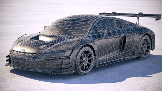 audi r8 lms gt3 2020 Modello 3D in Da Corsa 3DExport