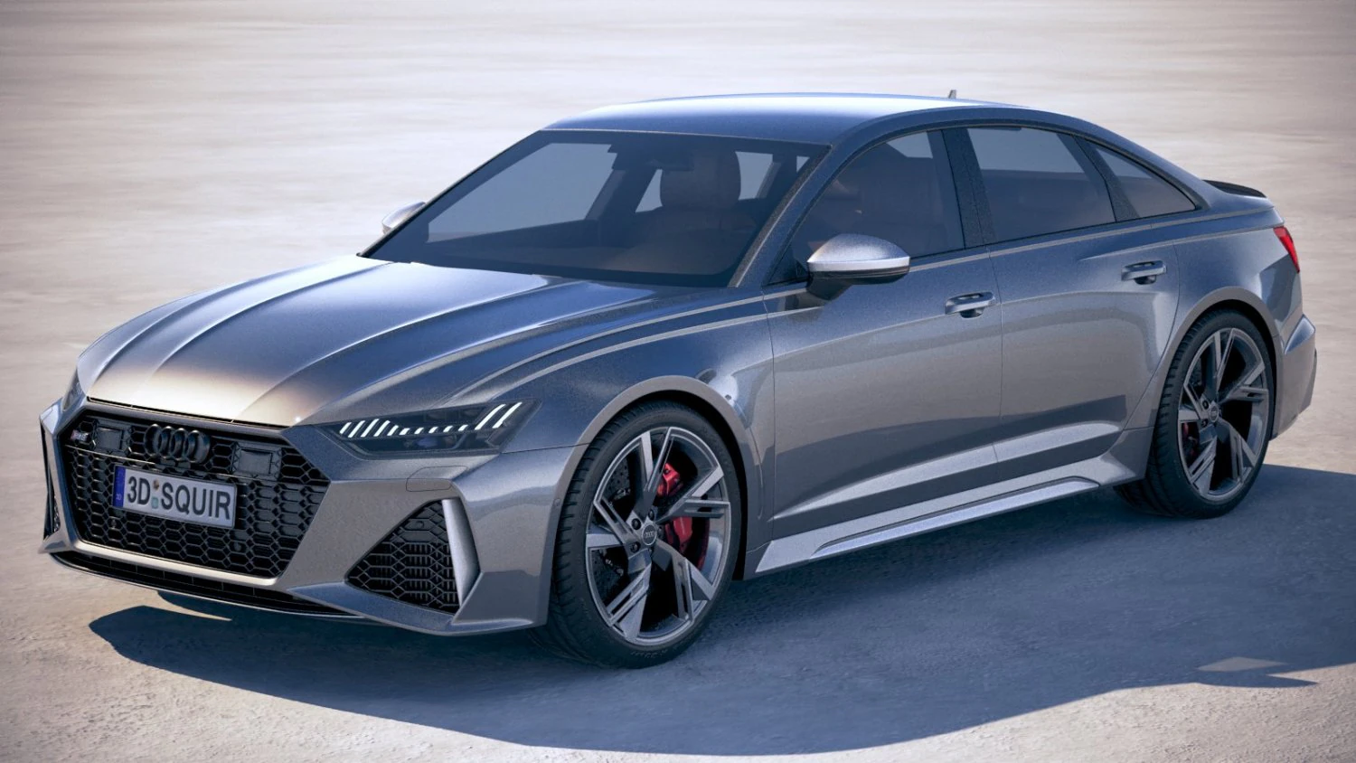 Audi RS6 Sedan 2020 3D Model .c4d .max .obj .3ds .fbx .stl .blend 