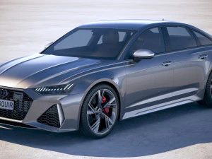 アウディ RS6 セダン 2020 3Dモデル