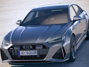 Audi RS6 Sedan 2020 3D Model