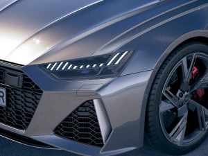 Audi RS6 Sedan 2020 3D Model