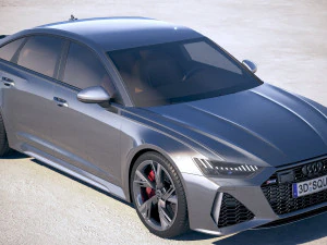 Audi RS6 Sedan 2020 3D Model