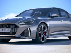 Audi RS6 Sedan 2020 3D Model