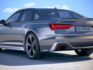 Audi RS6 Sedan 2020 Model 3D