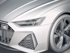 Audi RS6 Sedan 2020 Model 3D