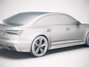 Audi RS6 Sedan 2020 Model 3D