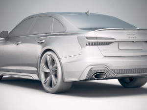 Audi RS6 Sedan 2020 Model 3D