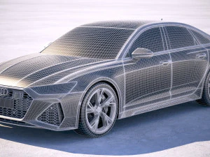 Audi RS6 Sedan 2020 3D Model