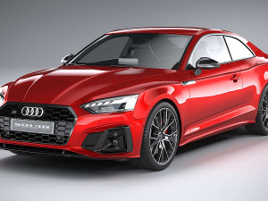 Audi S5 Coupe 2020 Coronarender 3D Model