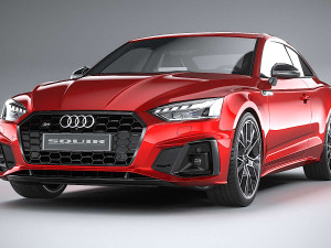 Audi S5 Coupe 2020 Coronarender 3D Model