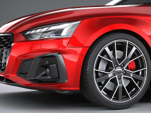 Audi S5 Coupe 2020 Coronarender 3D Model