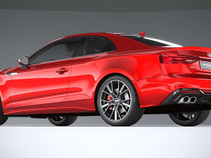 Audi S5 Coupe 2020 Coronarender 3D Model