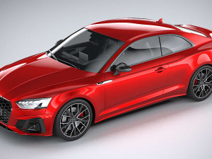 Audi S5 Coupe 2020 Coronarender 3D Model
