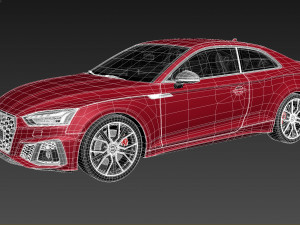 Audi S5 Coupe 2020 Coronarender 3D Model