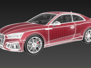Audi S5 Coupe 2020 Coronarender 3D Model