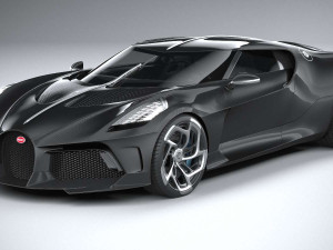 Bugatti La Voiture Noire 2019 Coronarender Model 3D