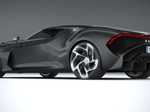 Bugatti La Voiture Noire 2019 Coronarender Model 3D