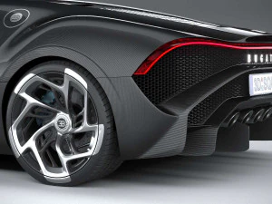 Bugatti La Voiture Noire 2019 Coronarender 3D Model