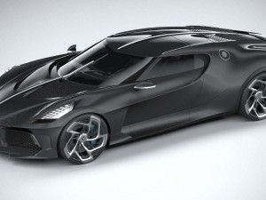 Bugatti La Voiture Noire 2019 Coronarender Model 3D