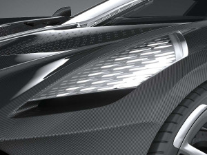 Bugatti La Voiture Noire 2019 Coronarender Model 3D
