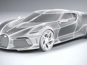 Bugatti La Voiture Noire 2019 Coronarender 3D Model