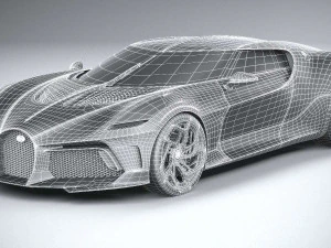 Bugatti La Voiture Noire 2019 Coronarender 3D Model