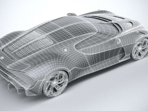 Bugatti La Voiture Noire 2019 Coronarender Model 3D