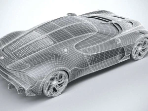 Bugatti La Voiture Noire 2019 Coronarender 3D Model