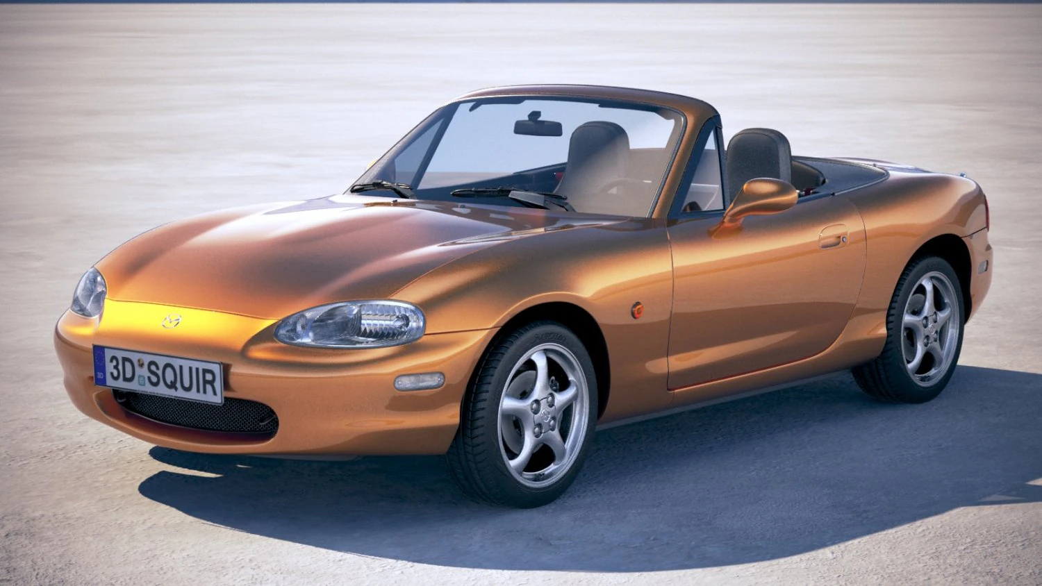 Mazda MX-5 1999 3D Model .c4d .max .obj .3ds .fbx .stl .blend
