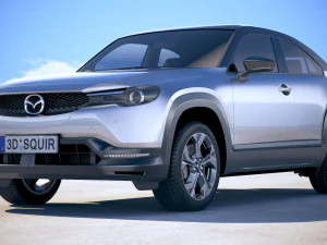 Mazda MX-30 2021 vray 3D Model