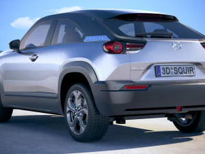 Mazda MX-30 2021 vray 3D Model