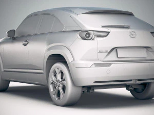 Mazda MX-30 2021 vray 3D Model
