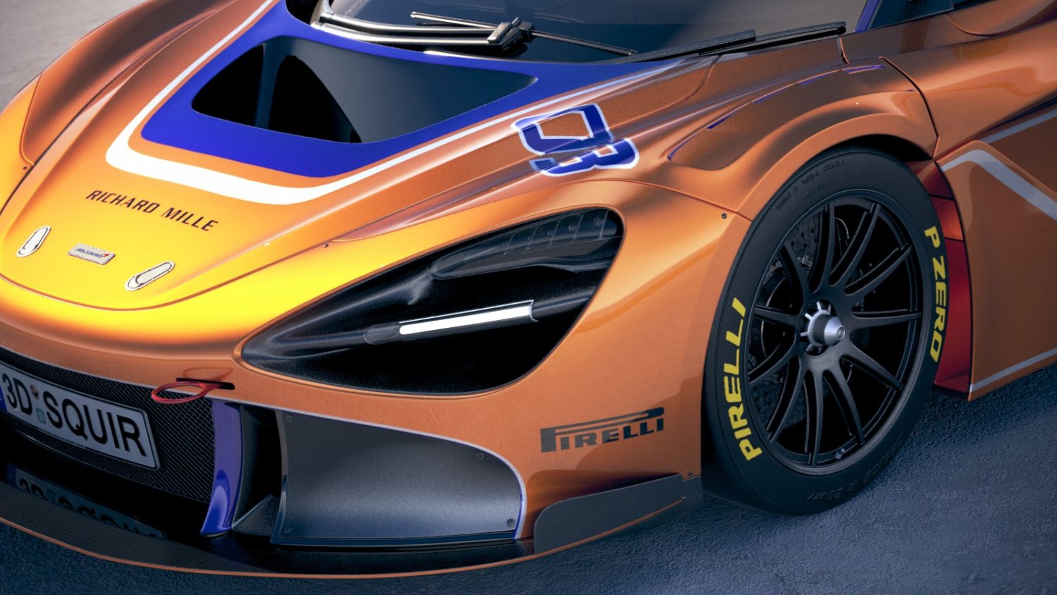 Mclaren 720s Gt3 2019 3d Model In Sport Cars 3dexport